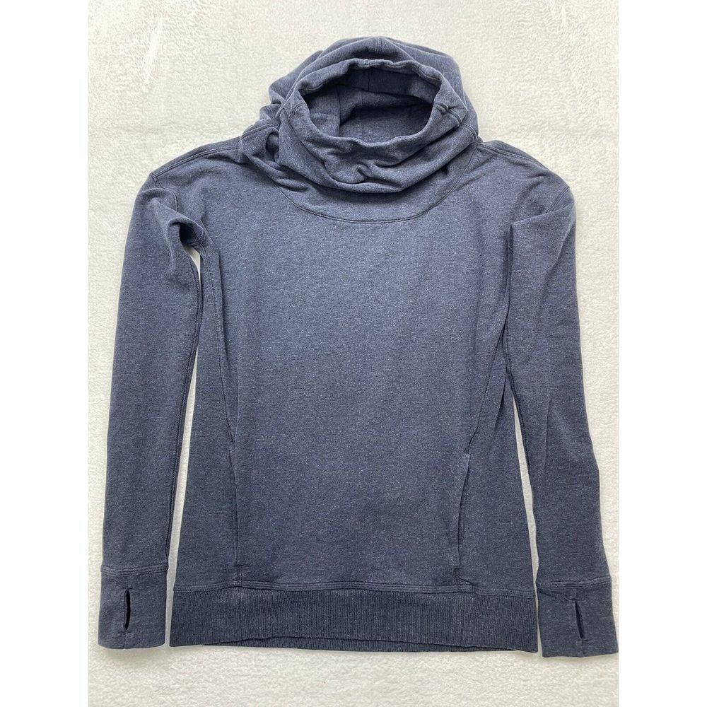 Lululemon Stress Less Hoodie‎ Women Cowl Funnel Neck Stretch Pullover size 2.